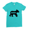 baby bear Ladies Fitted T-Shirt