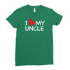 I Love My Uncle Ladies Fitted T-Shirt