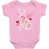colorful boxer Baby Bodysuit