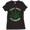 dont panic Ladies Fitted T-Shirt