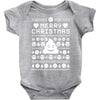 funny ugly christmas smiley emoticon Baby Onesie