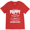I'm Called Pappy  Because  I'm Way Too Cool To Be Called Grandfather V-Neck Tee