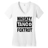 whiskey tango foxtrot Women's V-Neck T-Shirt