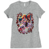 wicked jester skull Ladies Fitted T-Shirt