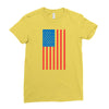 american flag Ladies Fitted T-Shirt