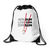 win some, lose some, dim sum Drawstring Bags