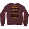 Super Cool Father Of A Freaking Awesome Daughter Crewneck Sweatshirt