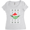 yoda ugly christmas sweater Women's Triblend Scoop T-shirt