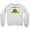 disc golf dirty sex joke pun ground penetration Crewneck Sweatshirt