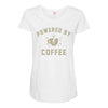 powered by coffee Maternity Scoop Neck T-shirt