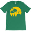 beach silhouette birds sand sunset T-Shirt
