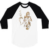 marilyn monroe machine gun gangster 100% cotton 3/4 Sleeve Shirt