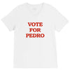 vote for pedro ringer t shirt napoleon dynamite ninja skills V-Neck Tee