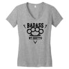 badass ny Women's V-Neck T-Shirt