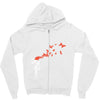 banksy headshot butterfly Zipper Hoodie