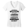 Super Cool Granddad Of A Freaking Awesome Granddaughter Women's V-Neck T-Shirt