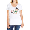 Cute Baby Painter's Dad Love Ladies Curvy T-Shirt