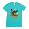 morning commute Ladies Fitted T-Shirt