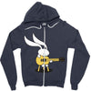 bunny's acoustic set Zipper Hoodie