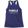 Funcle like Dad, Only Cooler Racerback Tank