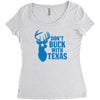 don't buck with texas funny Women's Triblend Scoop T-shirt