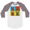 pop art 3/4 Sleeve Shirt