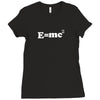 e=mc2 physics science geek physics t shirt Ladies Fitted T-Shirt