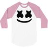 marshmello face 3/4 Sleeve Shirt