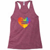 Lgbt Heart Racerback Tank