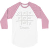 tic tac toe draw 3/4 Sleeve Shirt