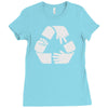 rock paper scissors cycle Ladies Fitted T-Shirt