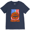 halloween american flag halloween american flag V-Neck Tee
