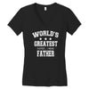 worlds greatest farter funny fathers day new men t shirt w10 Women's V-Neck T-Shirt