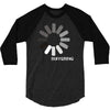 buffering  funny retro loading computer console fashion party 3/4 Sleeve Shirt