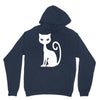white cat funny Unisex Hoodie