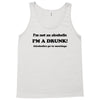 im not an alcoholic im a drunk t shirt x large funny beer pong keg par Tank Top