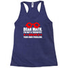 dear math. i&rsquo;m not a therapist Racerback Tank