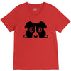 dog V-Neck Tee