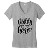 Daddy is my Hero Women's V-Neck T-Shirt