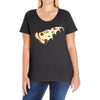 Pizza Slice Ladies Curvy T-Shirt