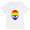 alien lgbt V-Neck Tee