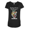 my body is a garden, not a graveyard black Maternity Scoop Neck T-shirt