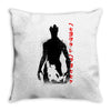 crazy rocket guardians japan poster shape cosmos space fighters Throw Pillow