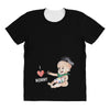 Cute Baby Painter's Mom Love All Over Women's T-shirt