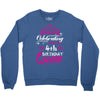 Celebrating With the 4th Birthday Queen Crewneck Sweatshirt
