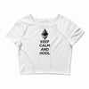 Keep Calm And Hodl Ethereum Crop Top