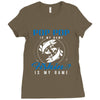 Pop Pop is my Name Fishing Is My Game Ladies Fitted T-Shirt