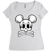 skull mickey 2 Women's Triblend Scoop T-shirt