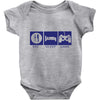 eat,sleep,game Baby Bodysuit