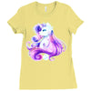 Shining Beautiful Unicorn Ladies Fitted T-Shirt